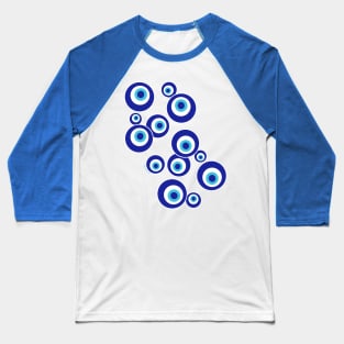 Mod Evil Eyes Baseball T-Shirt